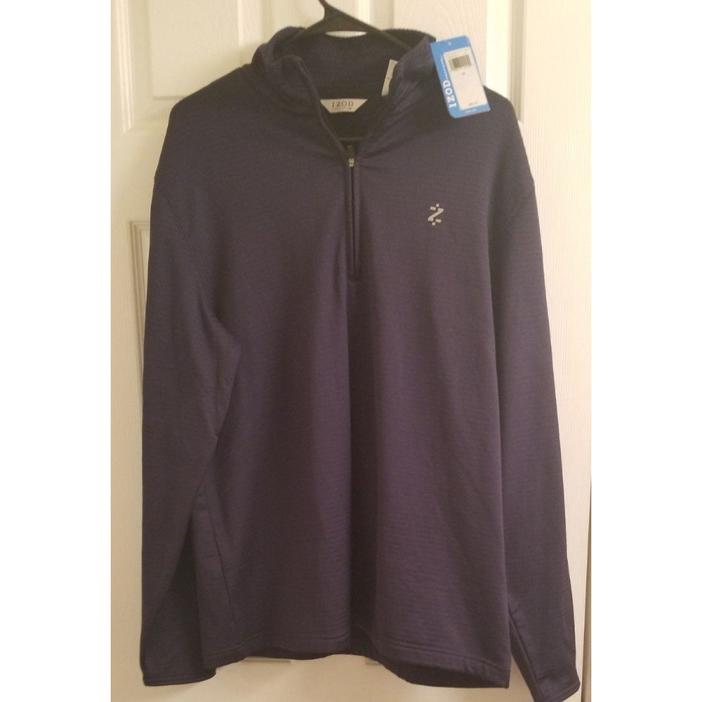 NWT MEN'S IZOD PERFORMANCE X PULLOVER HALF ZIP SIZE MED BRAND NEW NO ISSUES